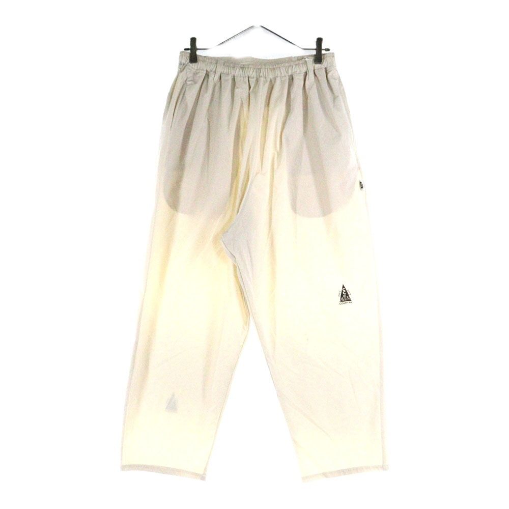 CITY COUNTRY CITY シティーカントリーシティー STRETCH PANTS ロゴプリント ナイロン イージーパンツ ベージュ CCC-253P002