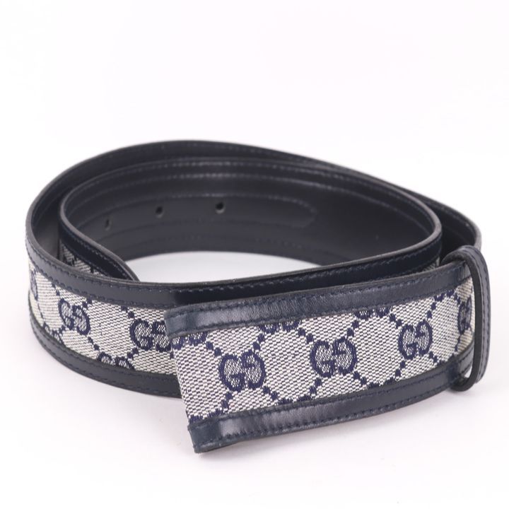 GUCCI グッチ ベルト GG柄 オールドグッチ グッチ ベルト GG柄 オールドグッチ キャンバス/レザー イタリア製