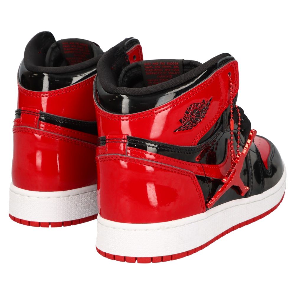 NIKE (ナイキ) AIR JORDAN 1 RETRO HI OG GS PATENT BRED 575441-063 ...