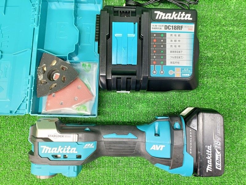 ◎マキタ Makita 充電式マルチツール 18V6Ah マキタ純正バッテリ 充電器付 TM52DRG 充電48回 動作 済みです