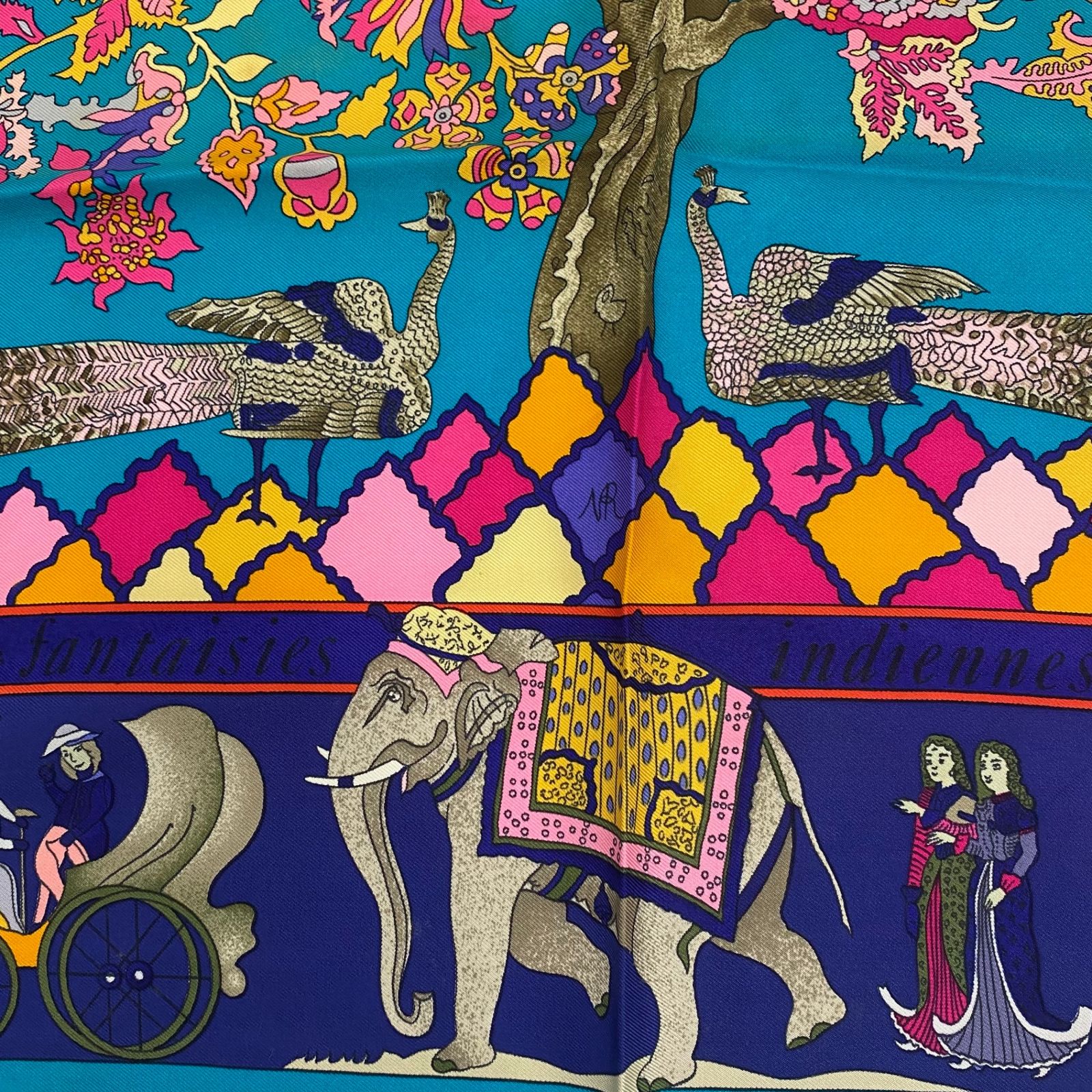 HERMES エルメス シルクスカーフ カレ90 HERMES⁄エルメス カレ90 幾何