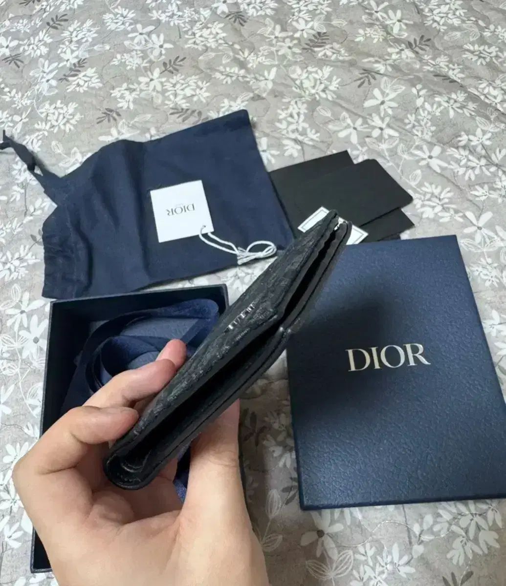 付属品完備 Dior(ディオール) サドルバッグ オブリーク 二つ折り財布