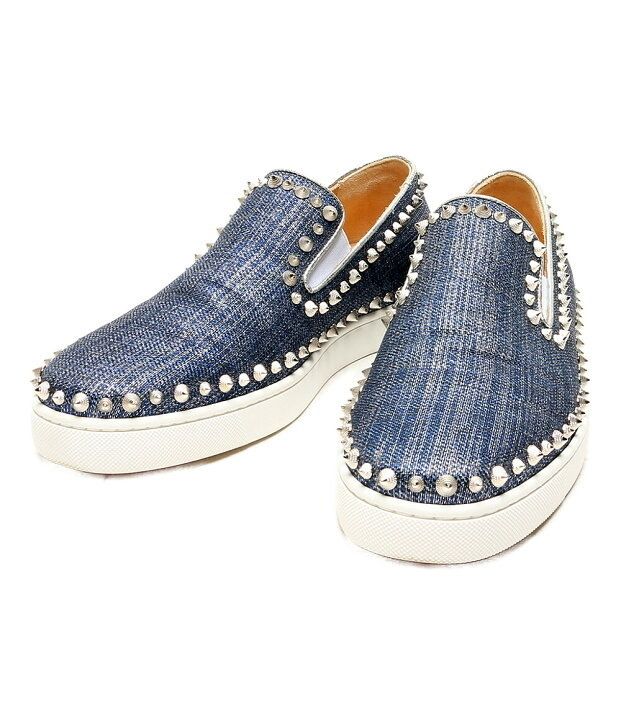 Christian Louboutin denim spike pik boot クリスチャンルブタン スパイク ピックボード サイズ41