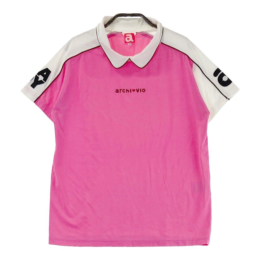 サイズ 38 ARCHIVIO アルチビオ 襟付 半袖Tシャツ ピンク系 240101436439 ゴルフウェア レディース ストスト
