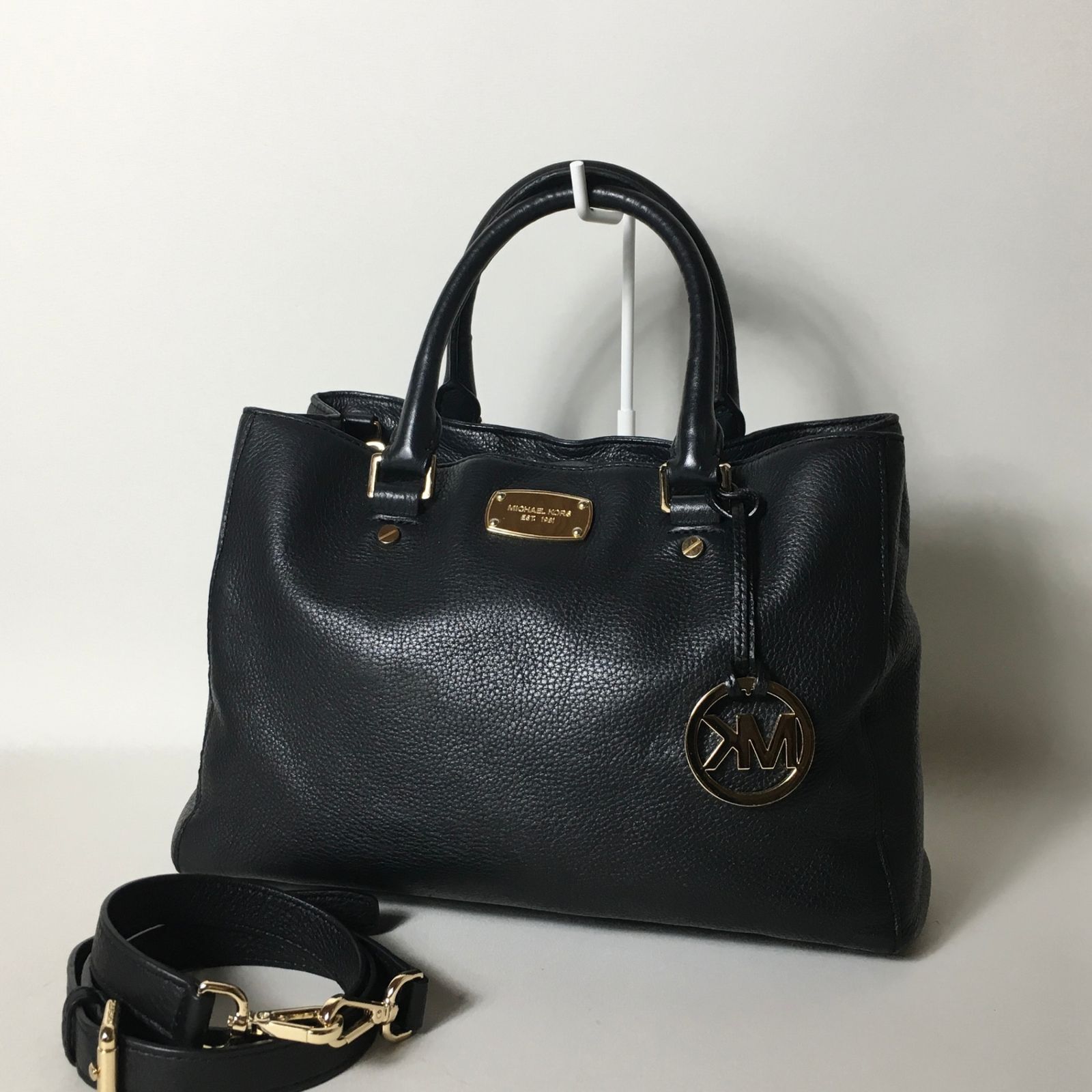 マイケルコース　ブラックレザーバッグ 楽天市場】マイケルコース MICHAEL KORS ショルダーバッグ