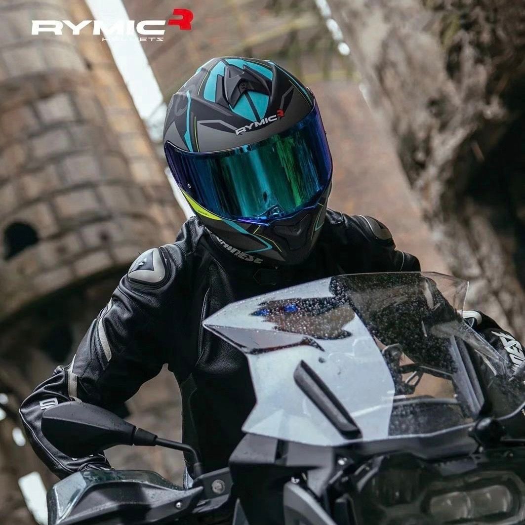 高品質システムヘルメット　ダブルレンズ　バイクヘルメットDOT認証　フルフェイス