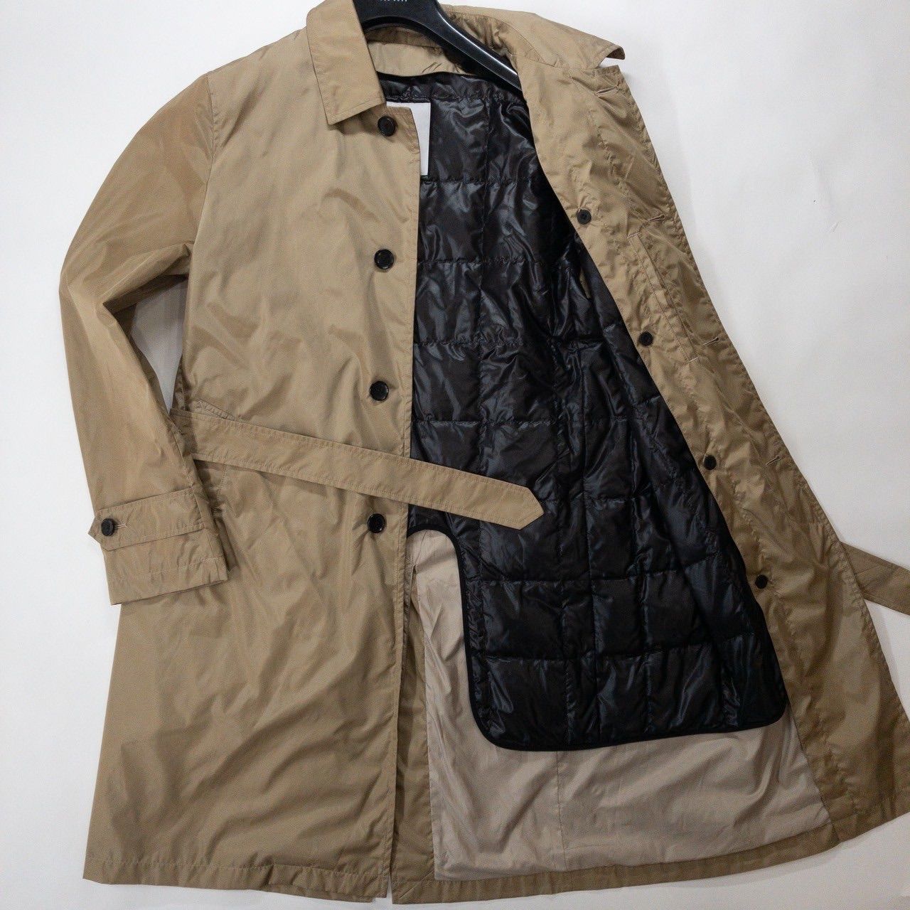 エストネーション　ベージュ ウール混紡 ラップコート 20 ファッション エストネーション ベージュ ウール混紡 ラップコート