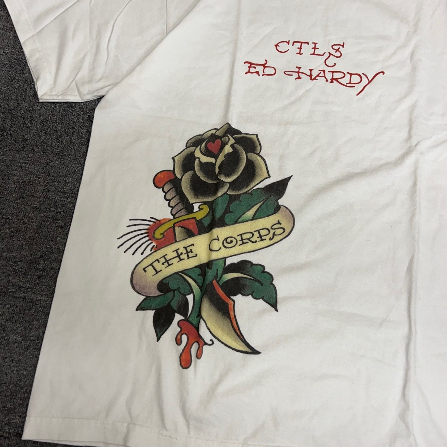 即完売）ed hardy×カタリスト cvtvlist ロングTシャツ-