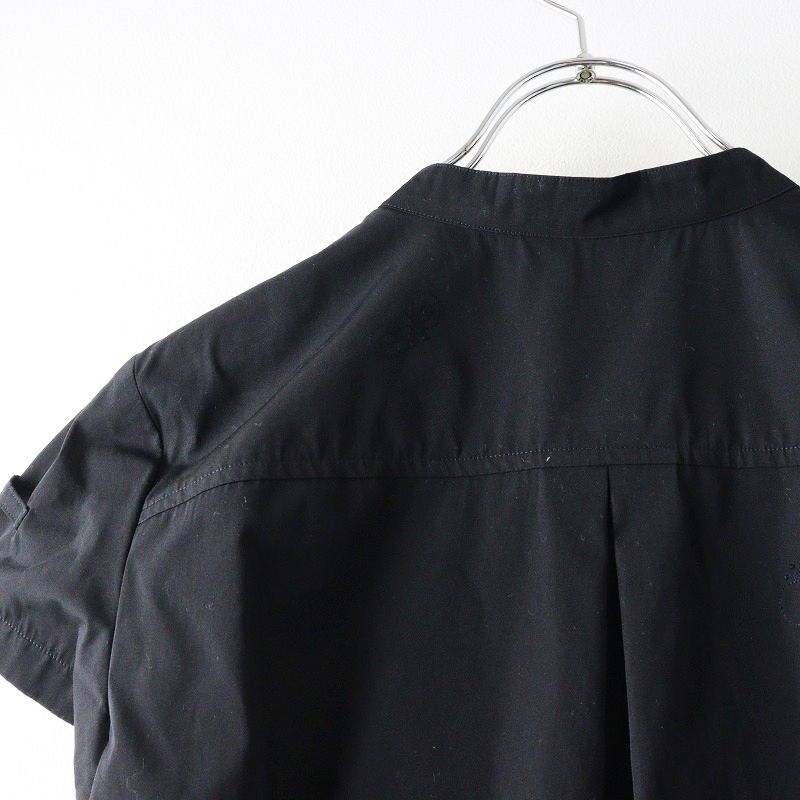 2025 SS ミナペルホネン mina perhonen choucho コンビネゾン 38 ブラック オールインワン コットンタフタ