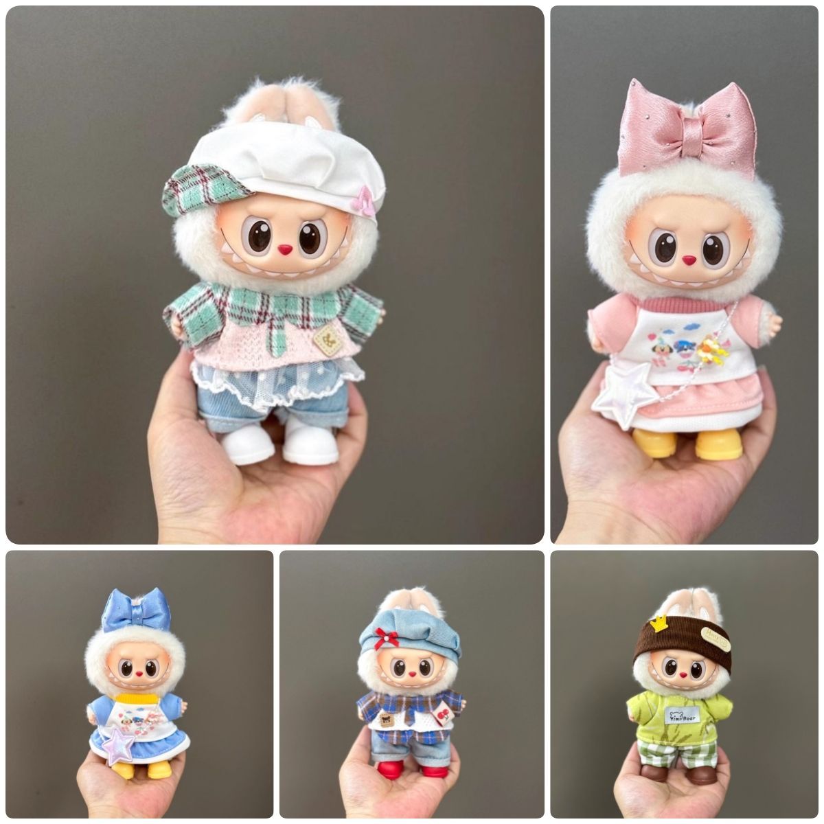 ぬいぐるみ服 labubu ラブブ ベア くま 15cm~17cm 第1/2/3世代