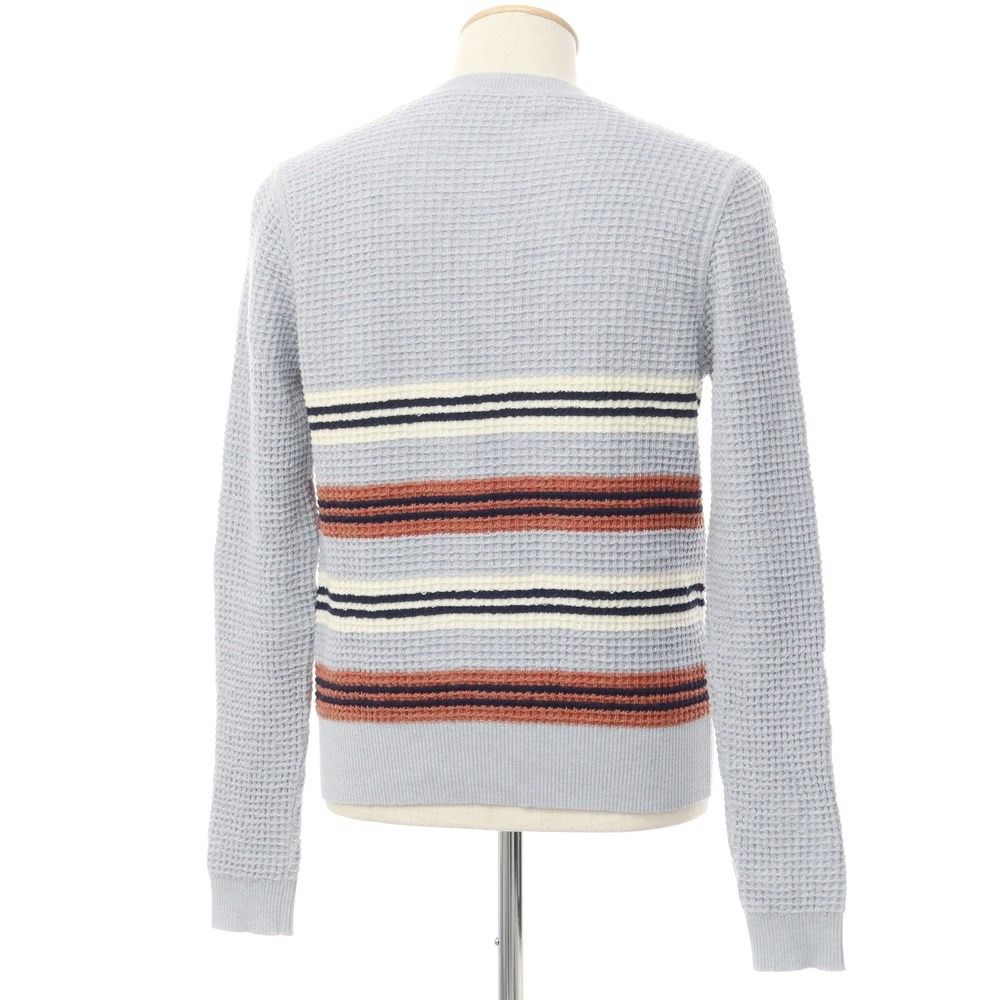 中古】マルニ MARNI ワッフルウールコットン ボーダー クルーネック 