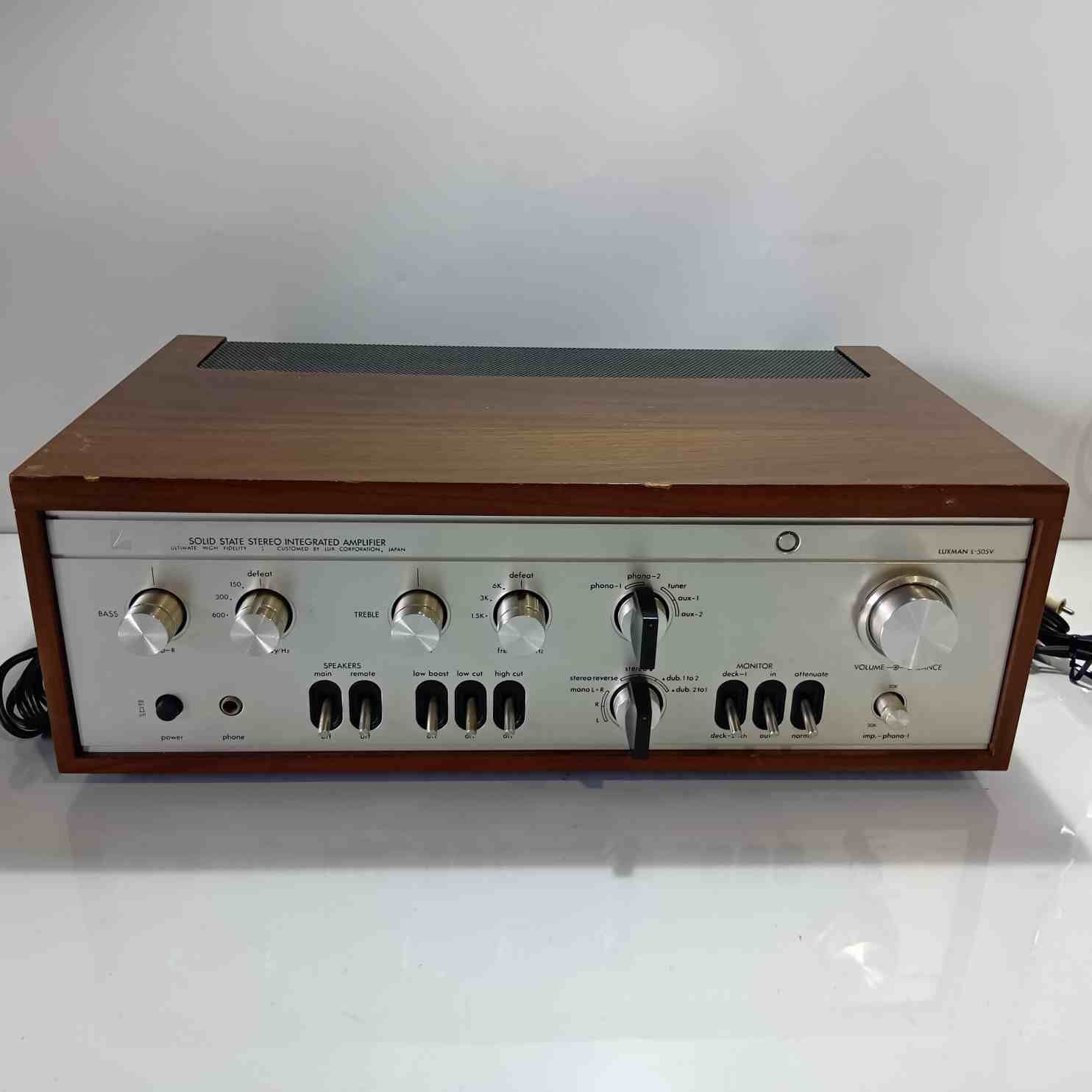 LUXMAN ラックスマン L-505V プリメインアンプ アンプ ジャンク LUXMAN ラックスマン L-505V プリメインアンプ ジャンク品 (管理番号