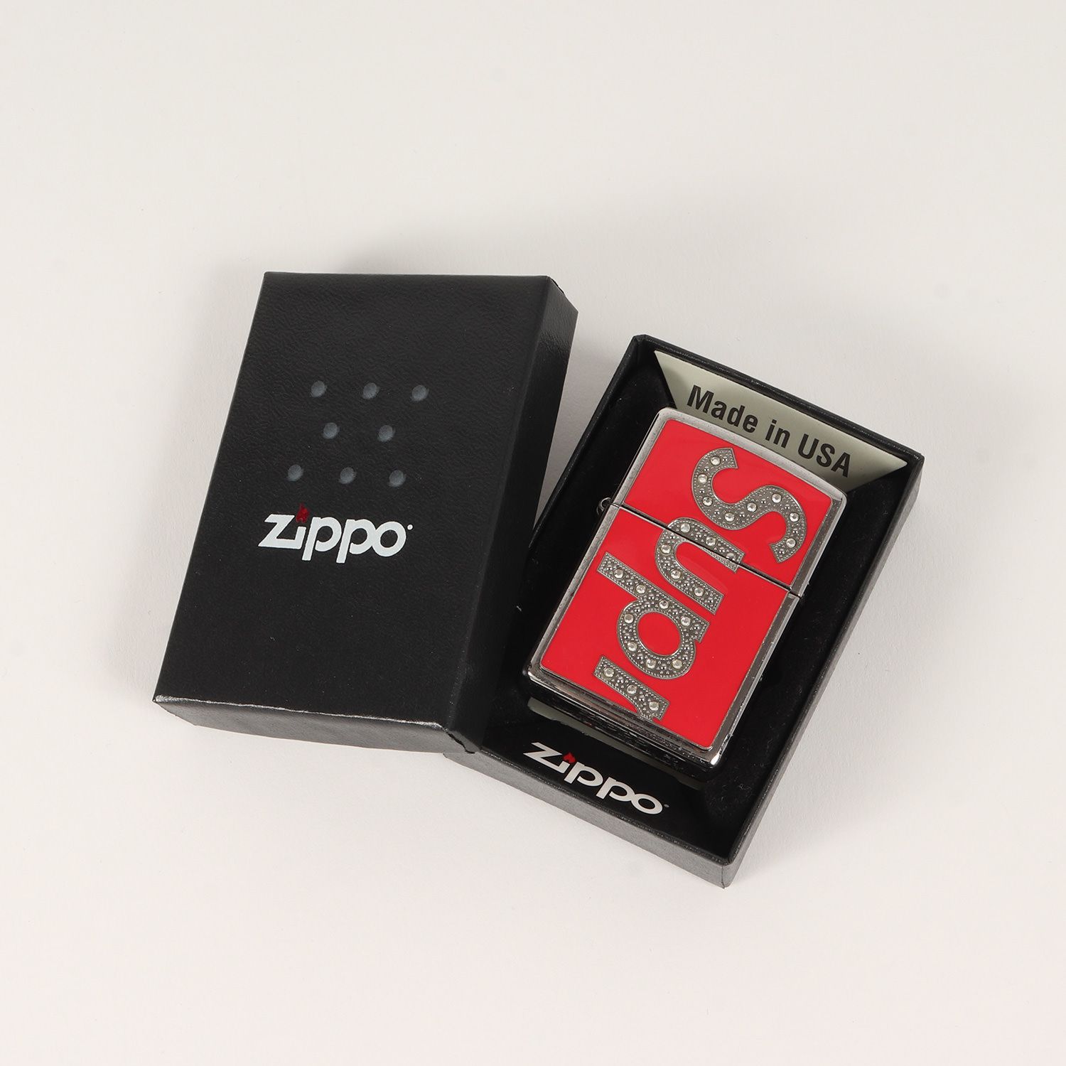 Supreme シュプリーム 20AW Zippo Swarovski ブランドロゴ