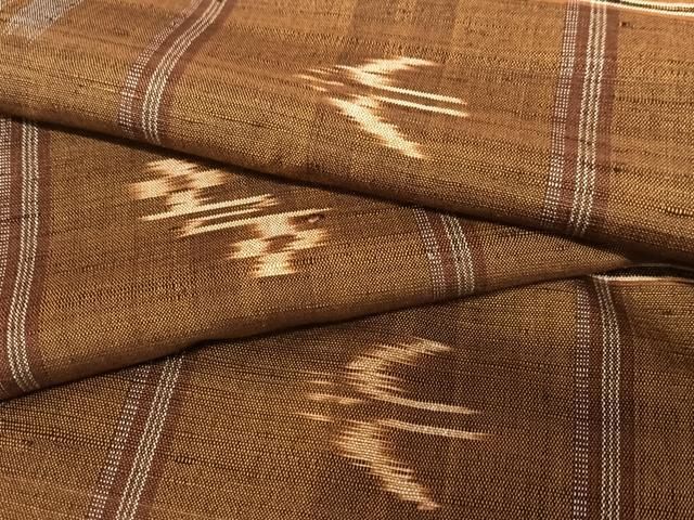 平和屋着物○国指定重要無形文化財 本場久米島紬 手織 正絹