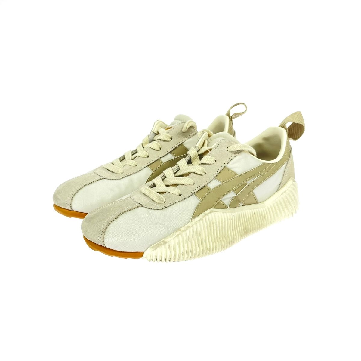 オニツカタイガー アクロモント オフホワイト ベージュ 25cm Onitsuka Tiger - オニツカタイガー アクロモント ホワイト