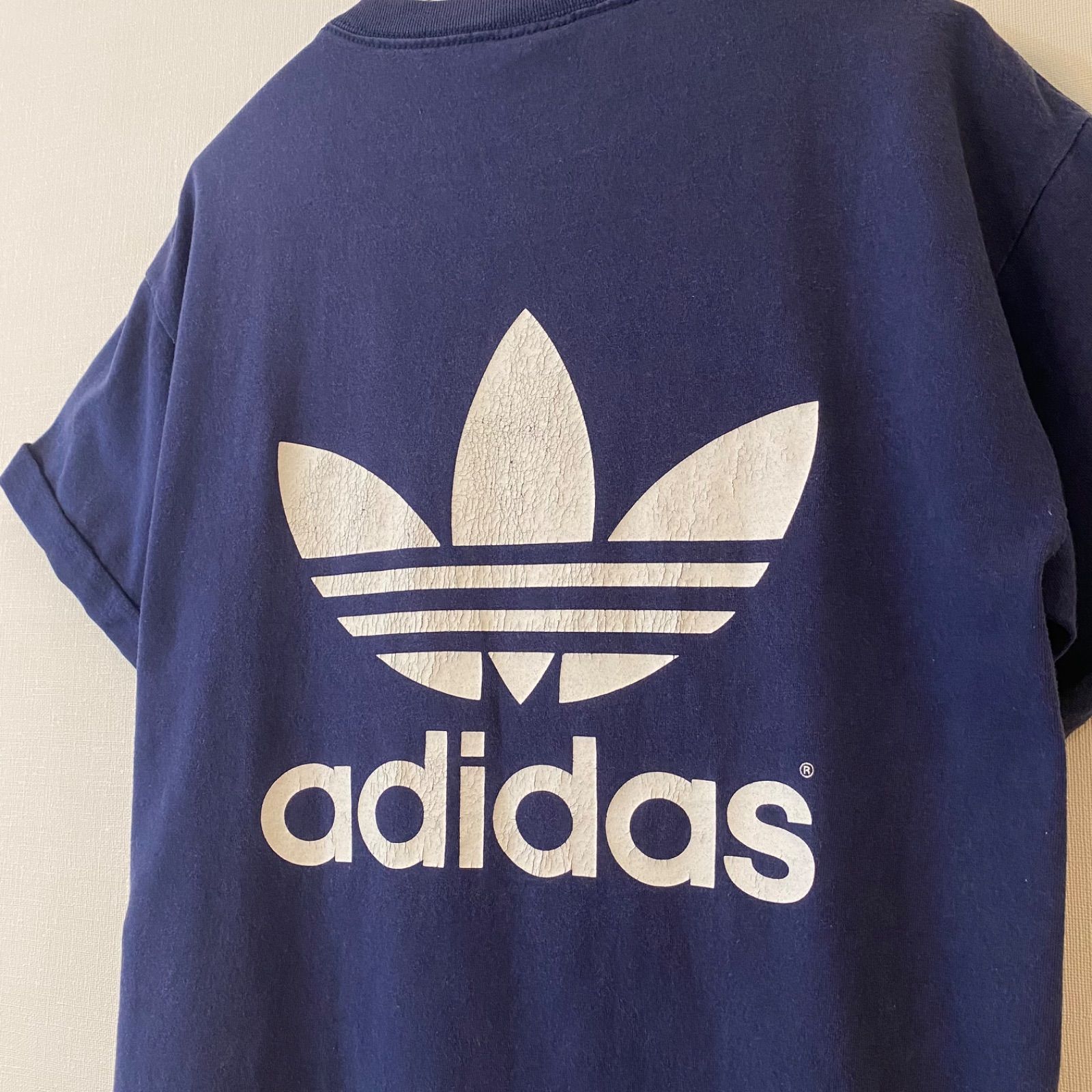 アディダス(adidas)ビッグロゴ(トレフォイルロゴ) ヴィンテージTシャツ 