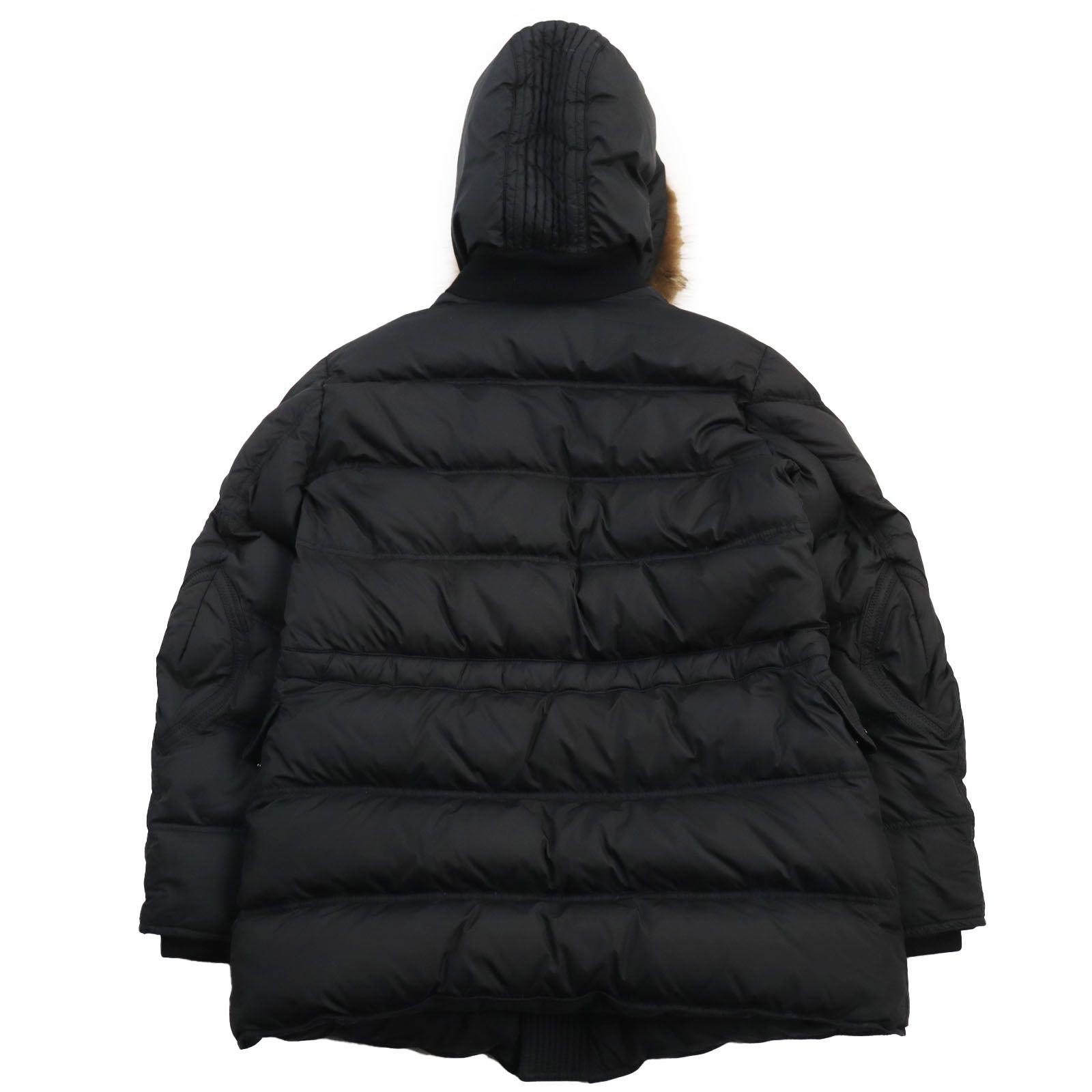 美品○MONCLER モンクレール AFFTON アフトン コヨーテファー付き ダブルジップ フーデッドダウンジャケット ブラック 2 正規品 メンズ  - メルカリ