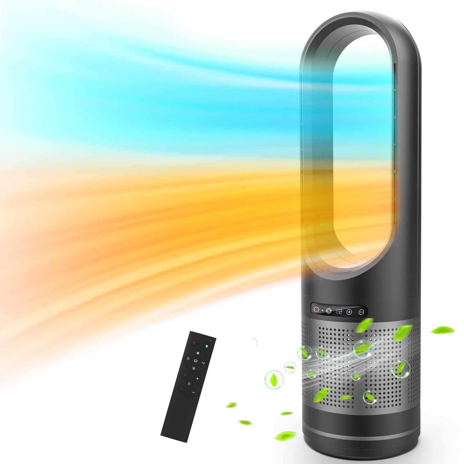 タワーファン 羽根なし DCモーター 扇風機 サーキュレーター Mサイズ