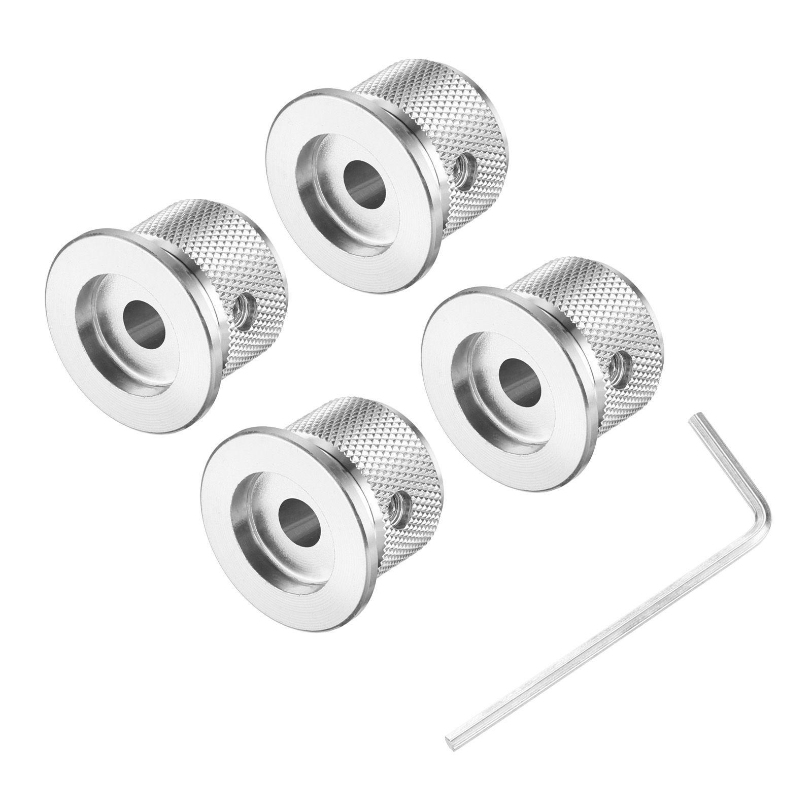 【ノブ】 uxcell 4個 アルミポテンショメーターノブ 1/4インチx1インチ