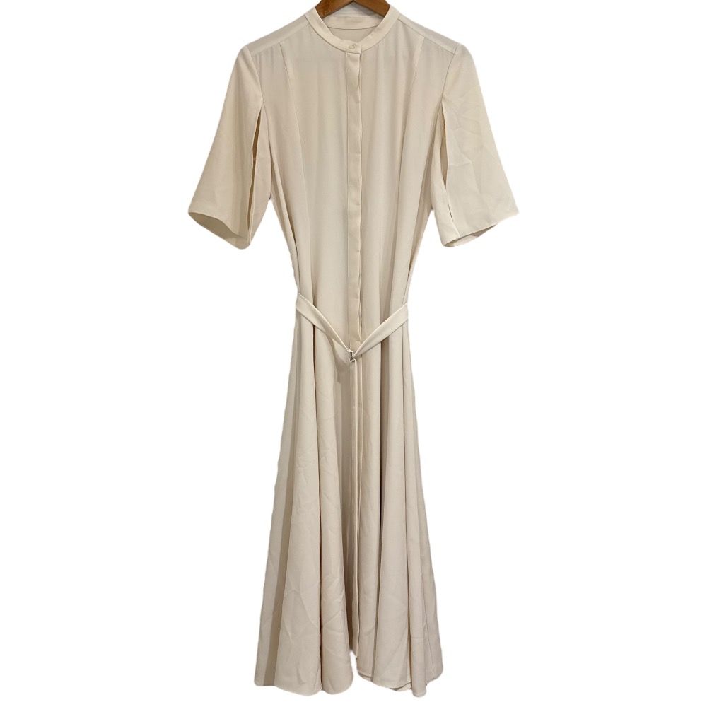22SS anuans アニュアンス スリットスリーブ ベルテッド フ ワンピース サイズF アイボリー レディース 古着