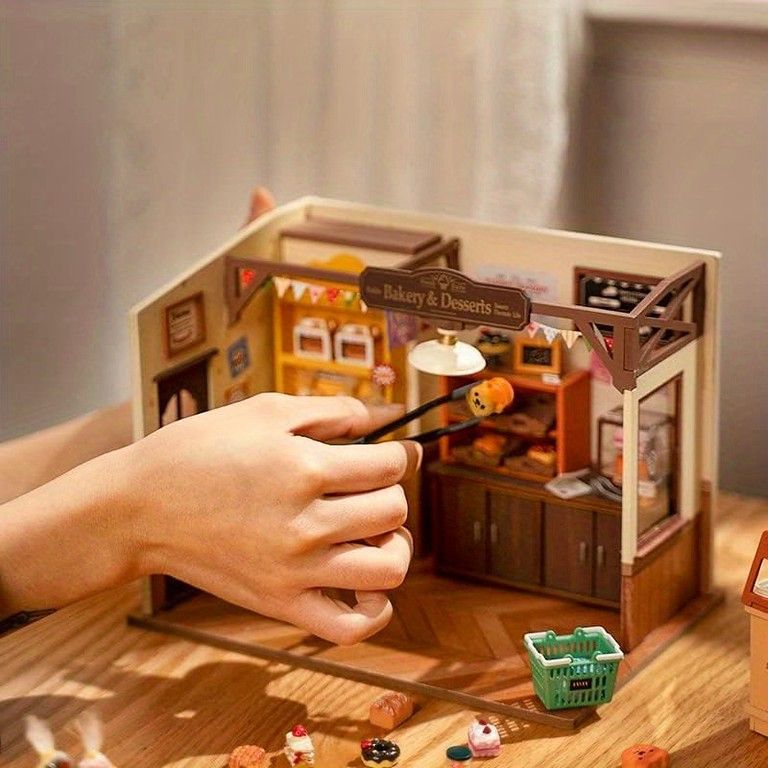 手作りドールハウスキット ベーカリーの世界