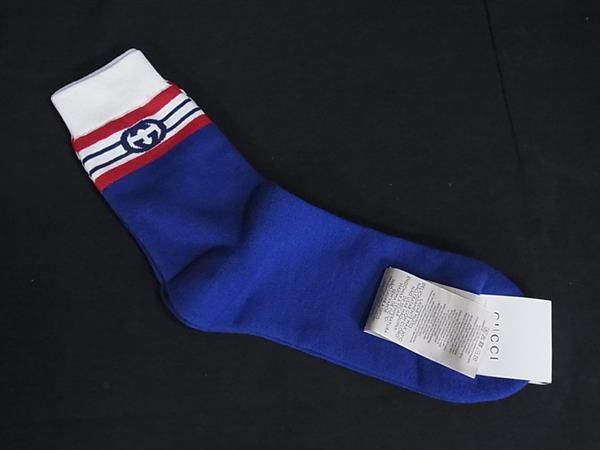 GUCCI グッチ ダブルG リボン コットンソックス Mサイズ 新品 未使用 org.jpg