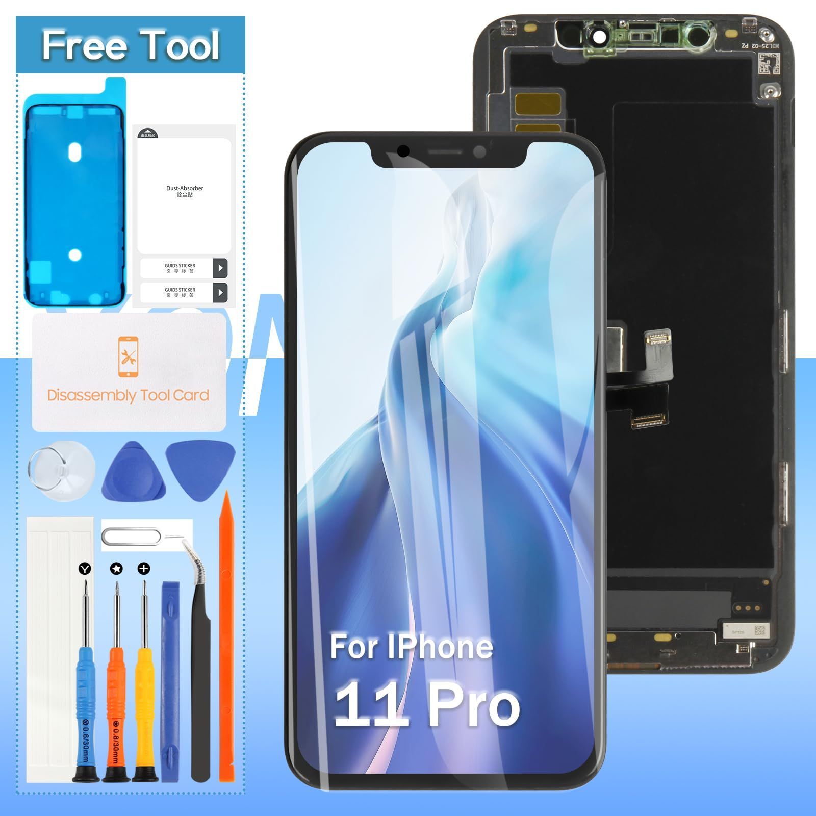 iPhoneジャンクパネル100枚+新古パネル1枚 iPhone Pro ジャンク品1067｜
