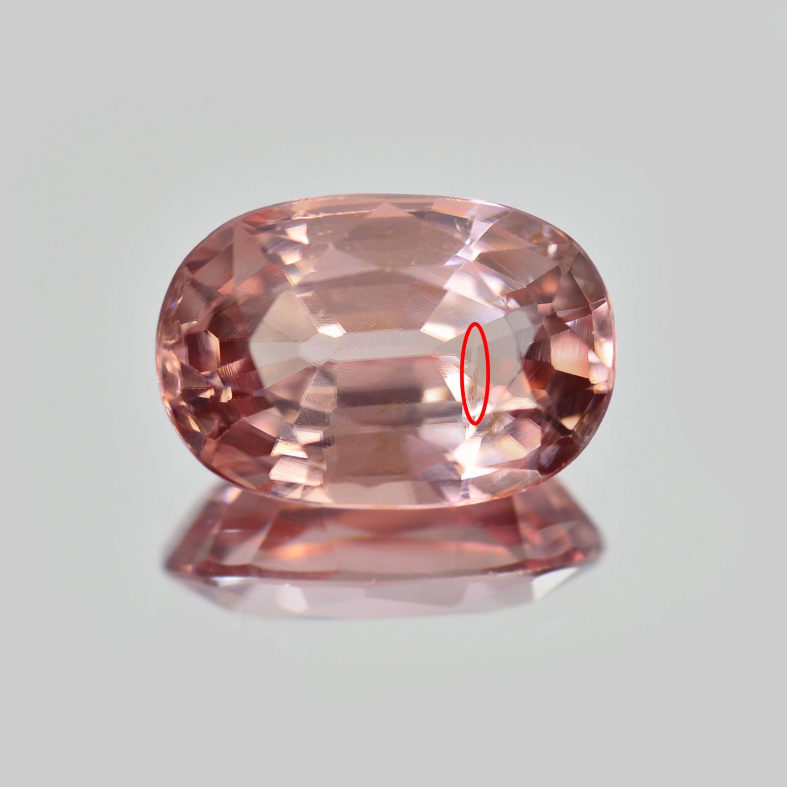 加工OK ソ付 ピンク ジルコン 1.857ct ルース オーバル - メルカリ