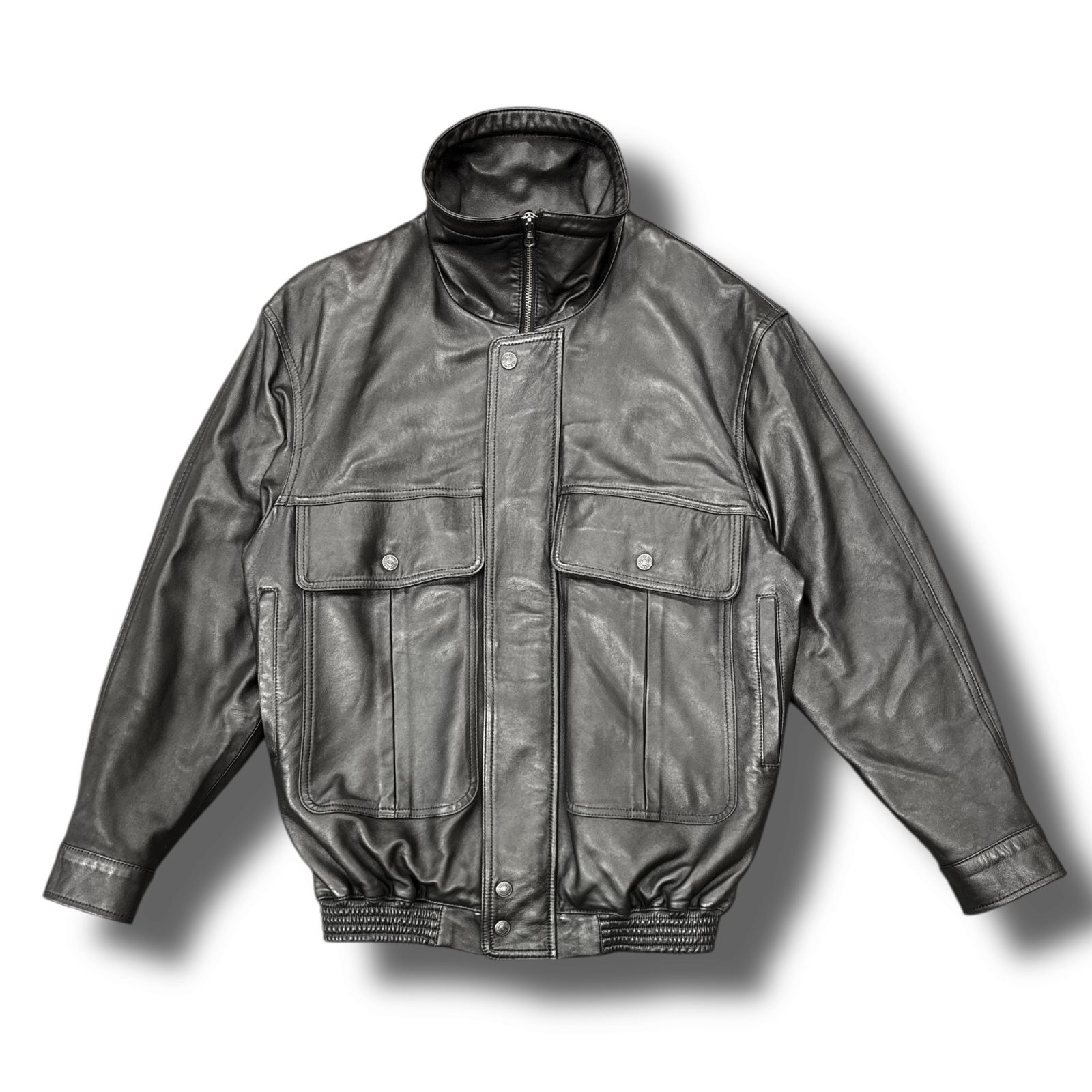 HYSTERIC GLAMOUR ラムレザーオーバーサイズブルゾン