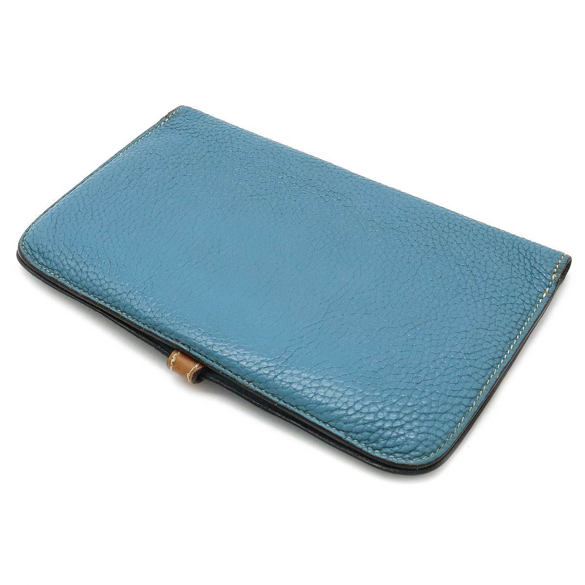 エルメス ドゴン デュオ 長財布 ブルー ジーン □G 二つ折り エルメス(HERMES)エルメス ドゴンGM ブルージーン 二つ折り長