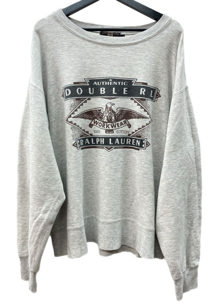 DOUBLE RL グレー トレーナー 1990年代 DOUBLE RL グレー トレーナー M 1990年代