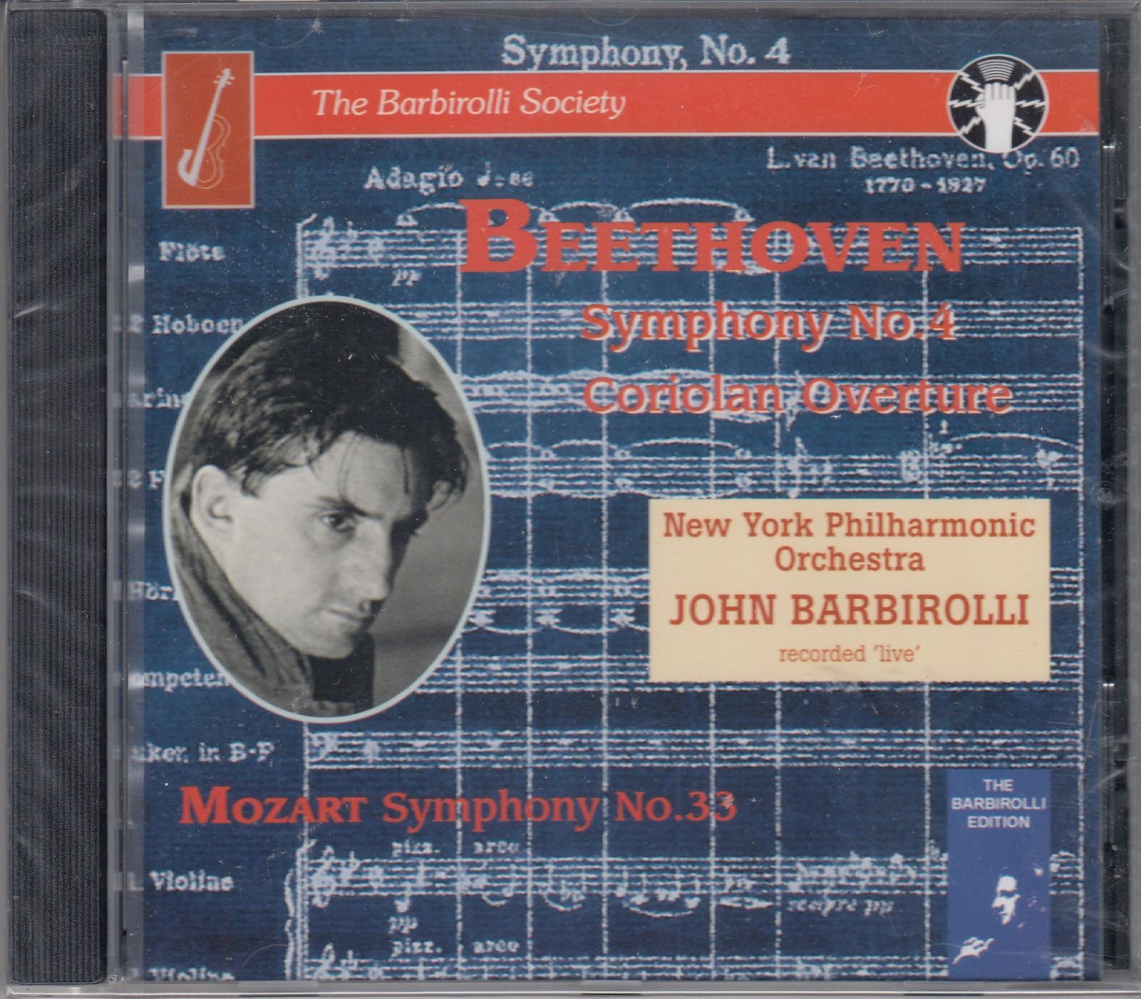 CD/Barbirolli Society]ベートーヴェン:序曲「コリオラン」Op.62&