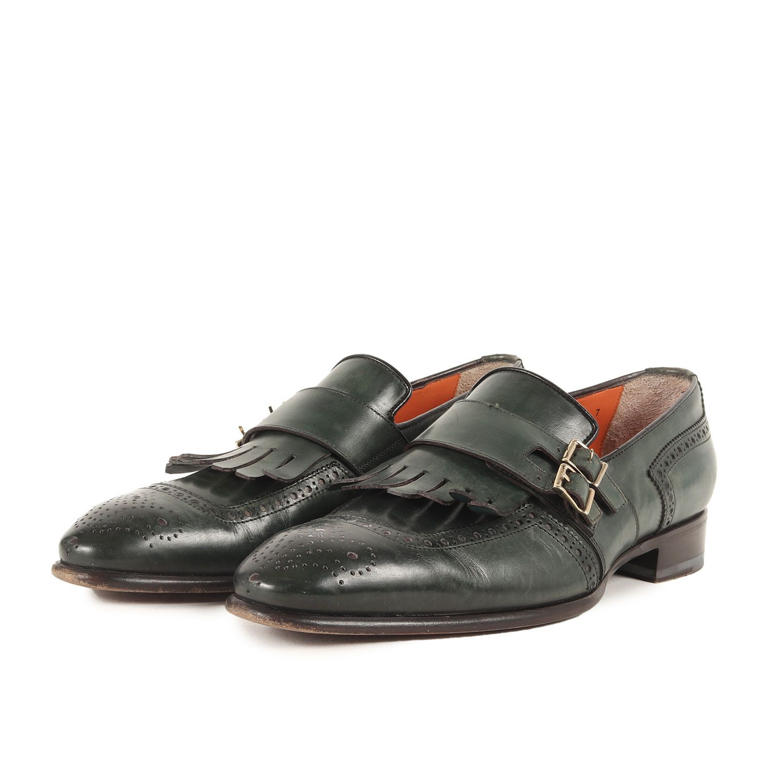 ルイ・ヴィトン ダークブラウン メダリオンレザーシューズ size7 Louis