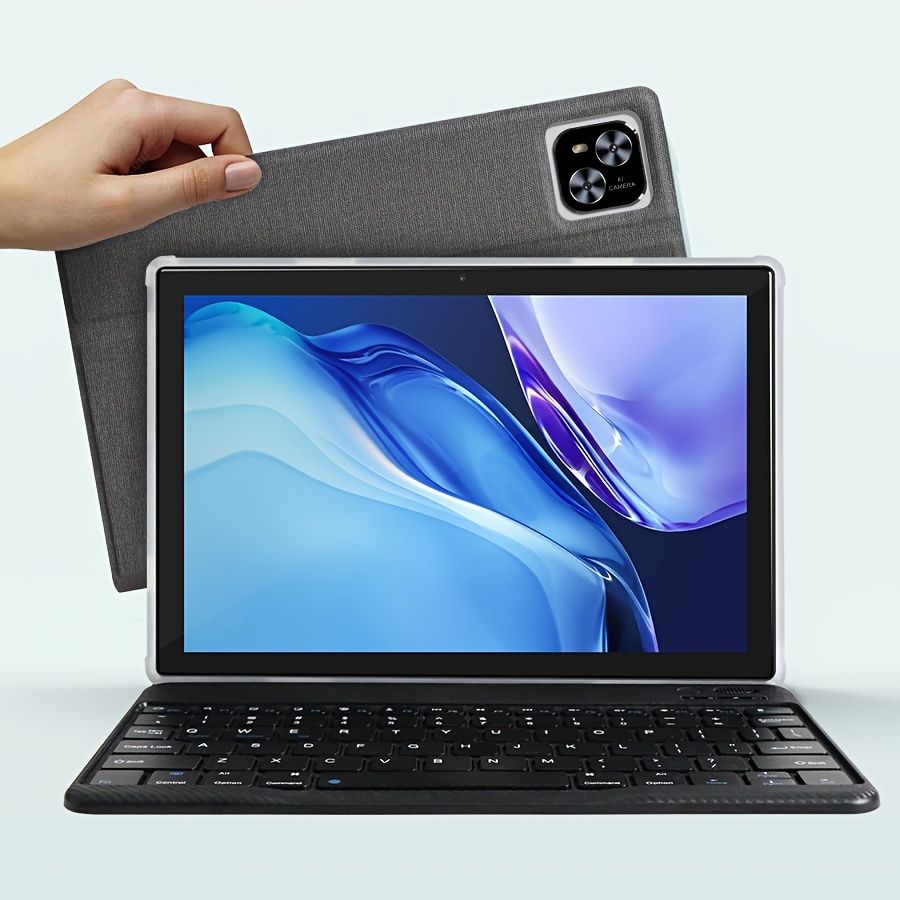 25.65cm Android 14タブレット キーボード マウス ケース＆スタイラス付き - 128GB RAM 12GB 4GB 8GB 拡張 メモリ デュアルカメラ 5G Wi-Fi 高解像度IPSディスプレイ GMS互換 チタン合金製
