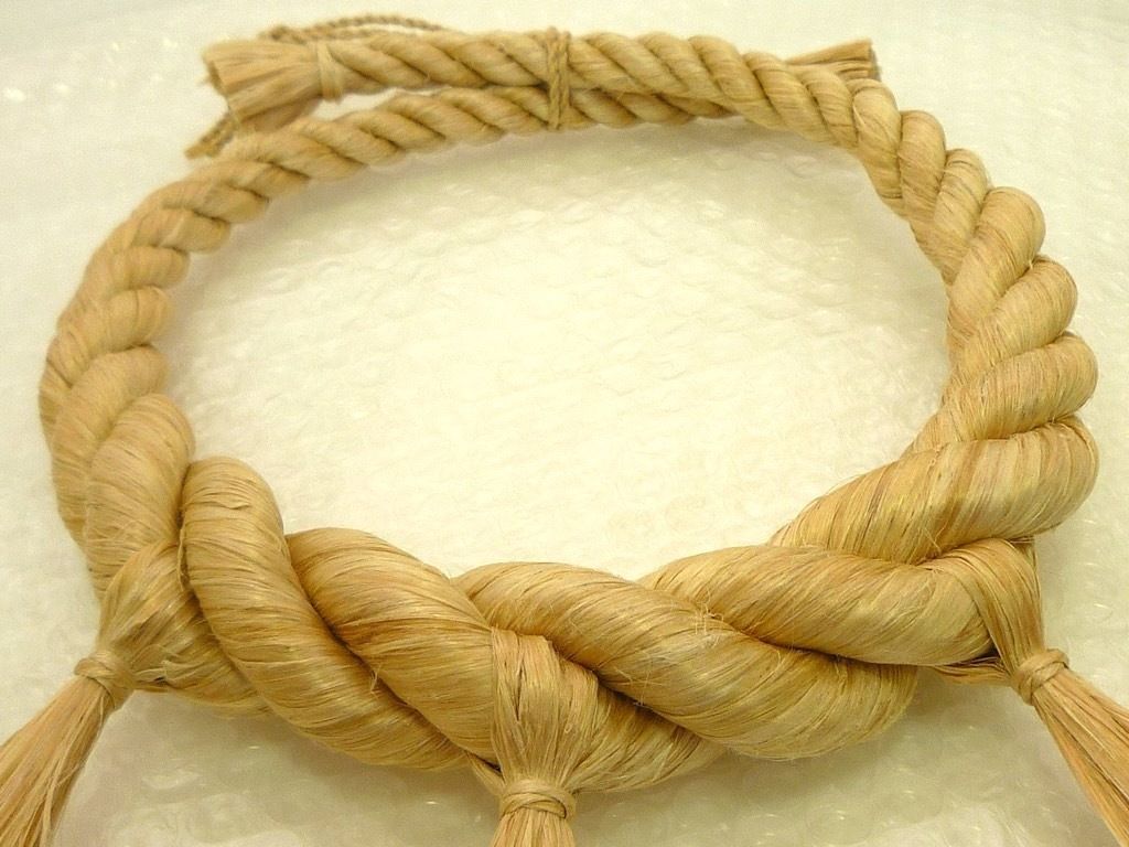 麻福 ASAFUKU 麻 しめ縄 注連縄 室内で1度使用のみ 玄関に 魔除け祓いに 縁起物 玄関扉 通年OK 生命力 清浄 美しさ 存在感 SKLAD-KIRPICHA_RU