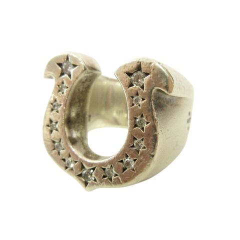 テンダーロイン　ホースシューリング　シルバーTENDERLOIN 10号 テンダーロイン ホースシューリング シルバー ダイヤ 10号 TENDERLOIN