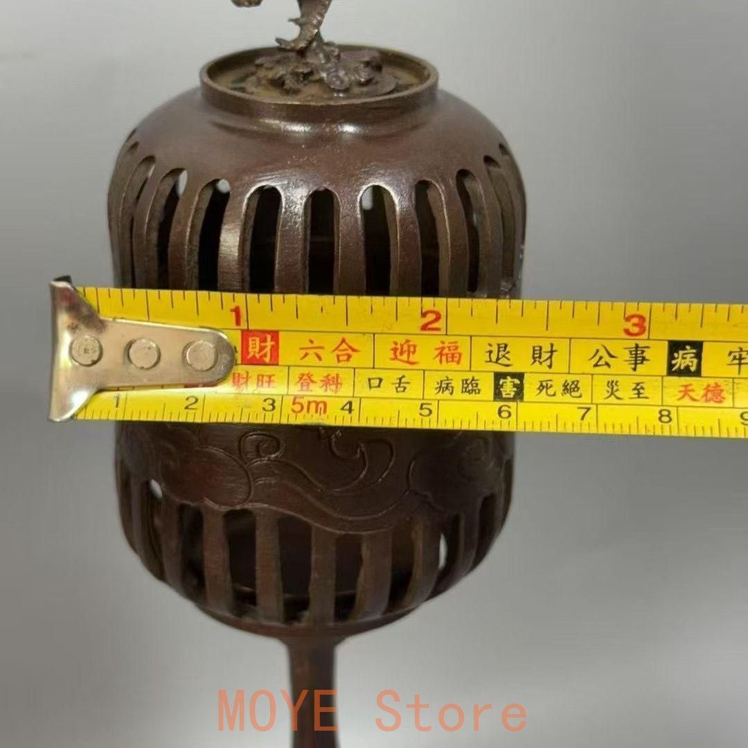 銅製 香炉 仙鶴宮灯香炉 室内檀香香炉 茶室禅意香炉 装飾品 工芸品 置物 銅製 香炉 仙鶴宮灯香炉 室内檀香香炉 茶室禅意香炉 装飾品 工芸