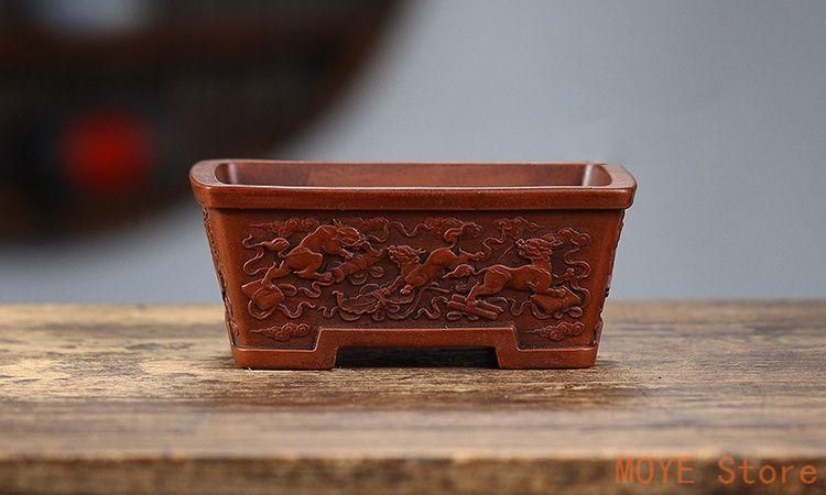 多肉植物鉢 中国宜興 紫砂の鉢  盆栽鉢 植木鉢 小品盆栽鉢 大品盆栽鉢 中国宜興 紫砂の鉢 盆栽鉢 植木鉢 小品盆栽鉢 大品盆栽鉢zw0829