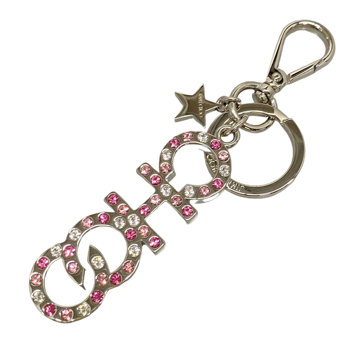 JIMMY CHOO シルバー キーホルダー Rose Gold メタルスター