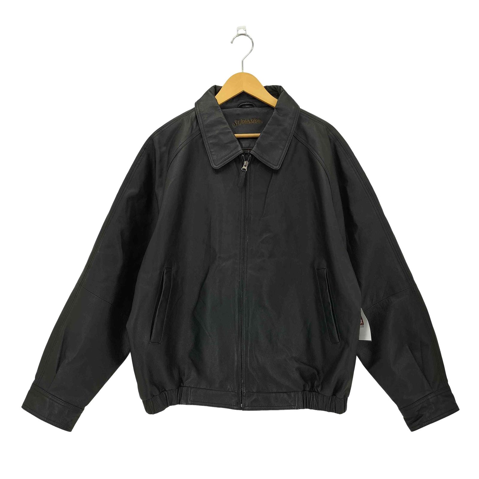 セントジョンズベイ STJOHNS BAY 90s リアルレザー ジップアップ