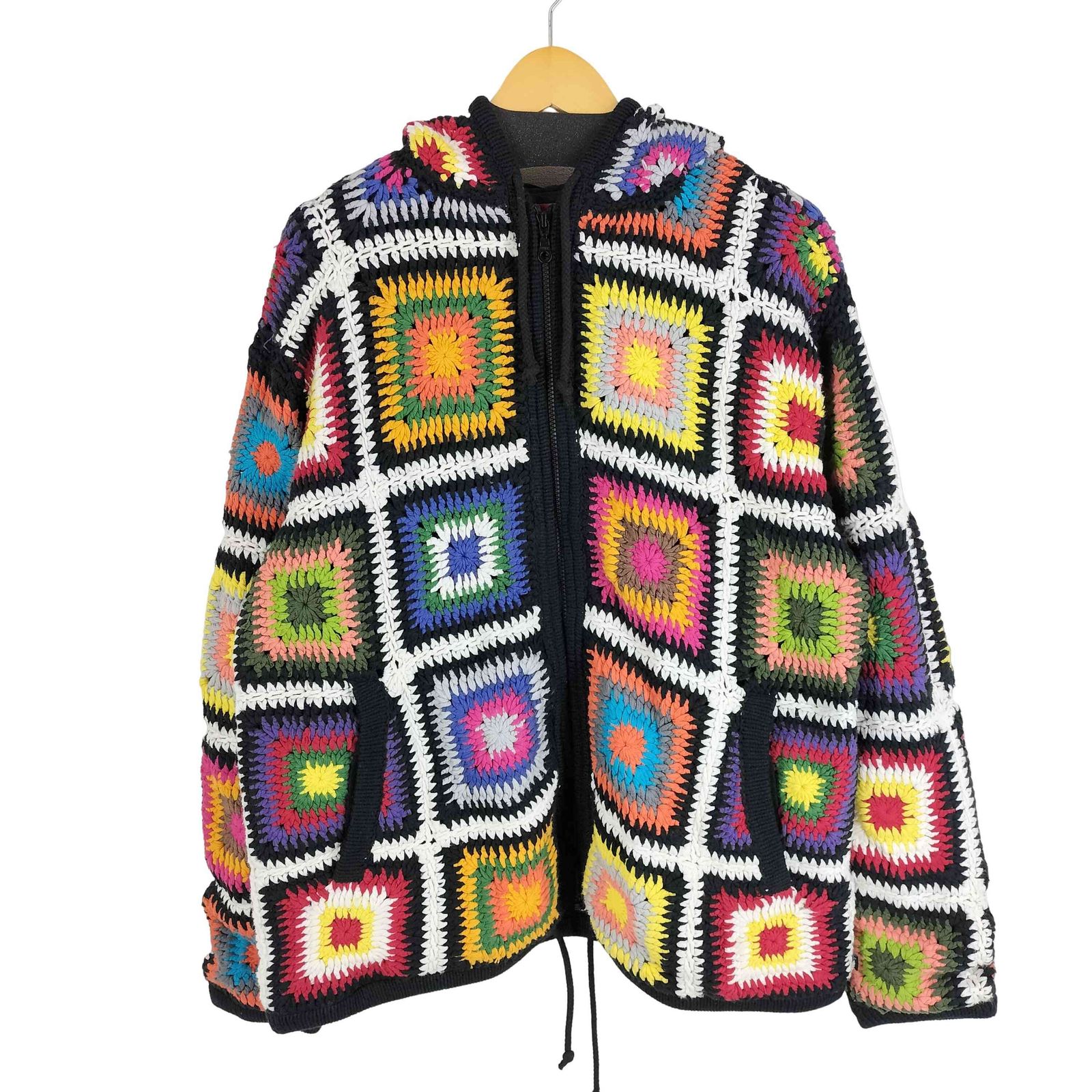 シュプリーム Supreme 20AW Crochet Hooded Zip Up Sweater HAND KNIT ハンドニット ジップアップセーター  フーディー メンズ JPN：XL - メルカリ