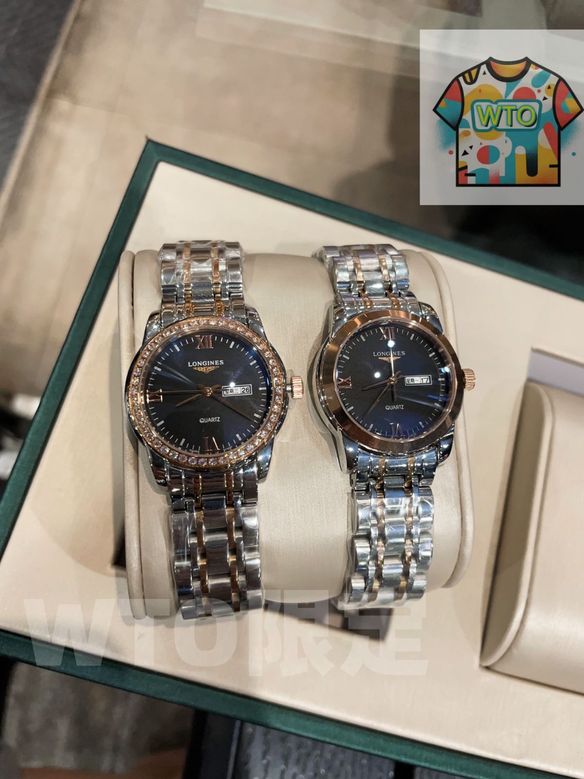 今日WTO】LONGINES ロンジン ソワジア ペアウォッチ 調和-WTO
