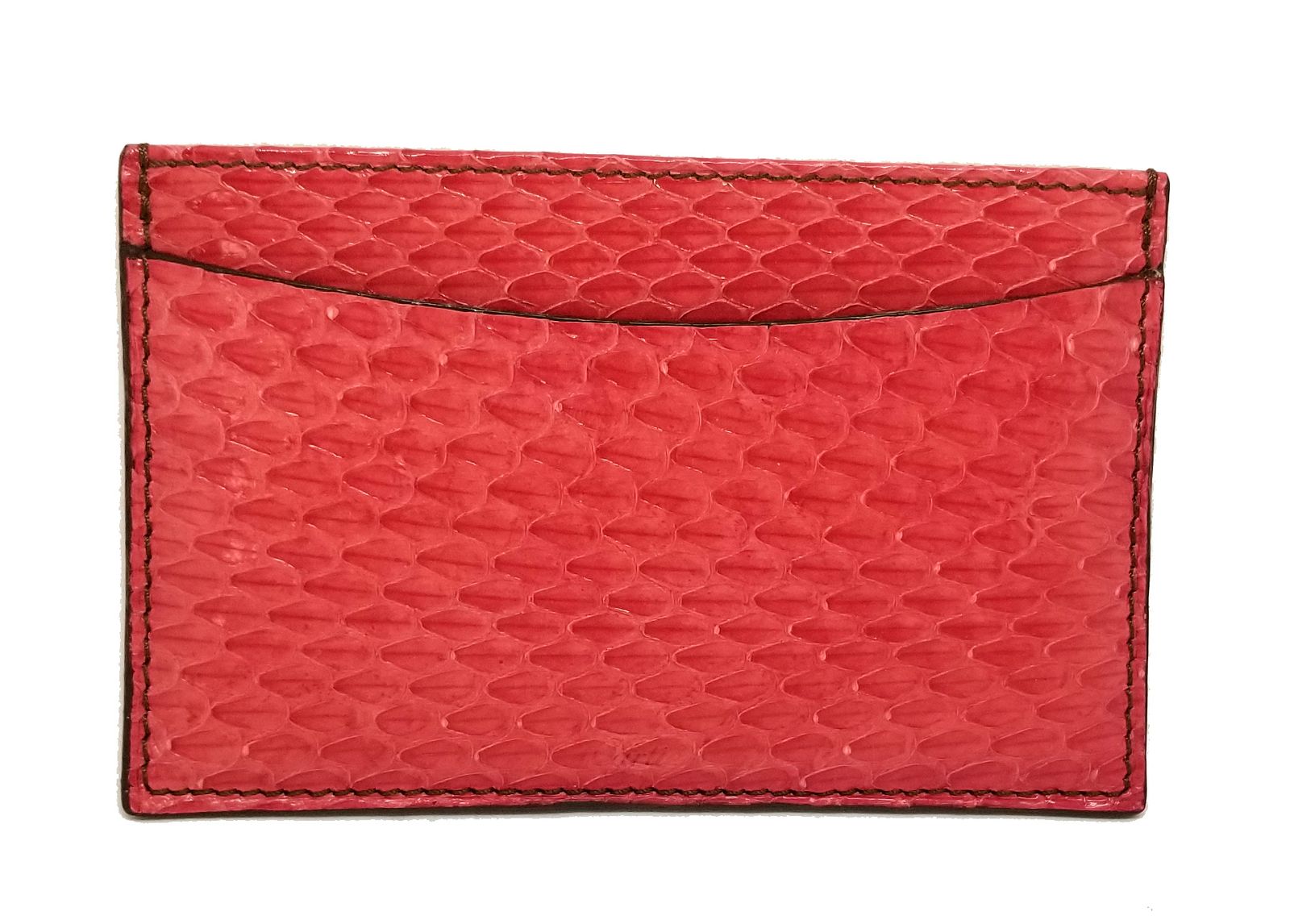 美品　カルティエ　Cartier　カードケース　名刺入れ　パイソンレザー カルティエ カードケース パイソン レッド レザー 名刺入れ パス