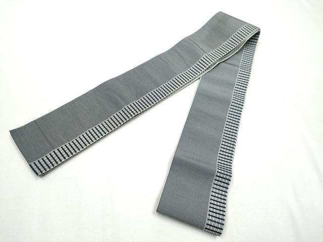 平和屋着物●男性 本場筑前博多織 角帯 間道 正絹 CAAX1543hy