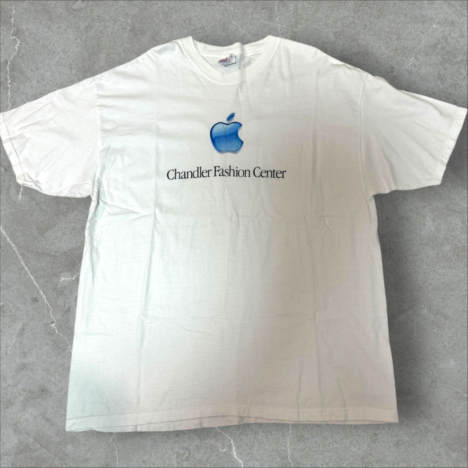 00's Y2K Vintage Apple Shop T-shirt Chandler Fashion Center アップル IT企業Tシャツ アドバタイジング マッキントッシュ コンピューター