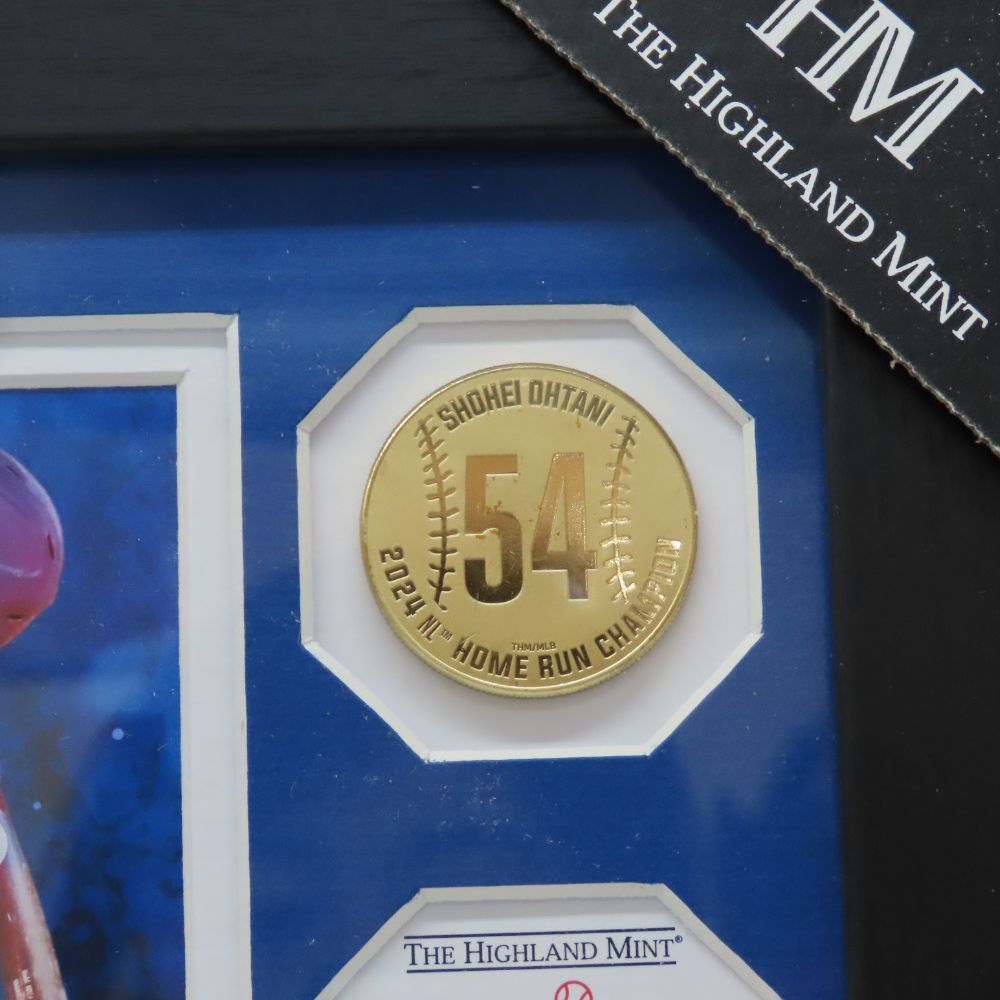 大谷翔平2024NLホームラン王獲得記念ダブルフォトミント新品未使用 大谷翔平2024NLホームラン王獲得記念ダブルコインフォトミント