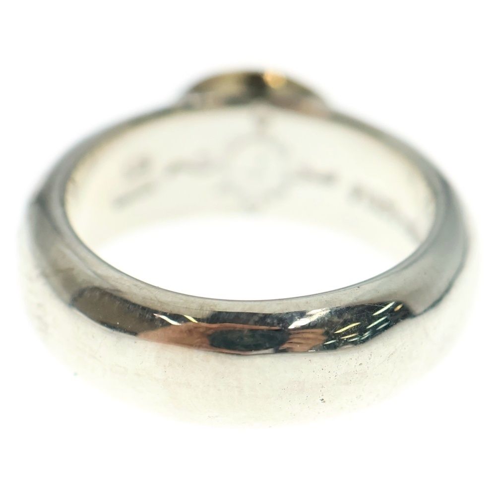 FIRST ARROW s ファーストアローズ K18付 甲丸プレーンリング シルバー ゴールド