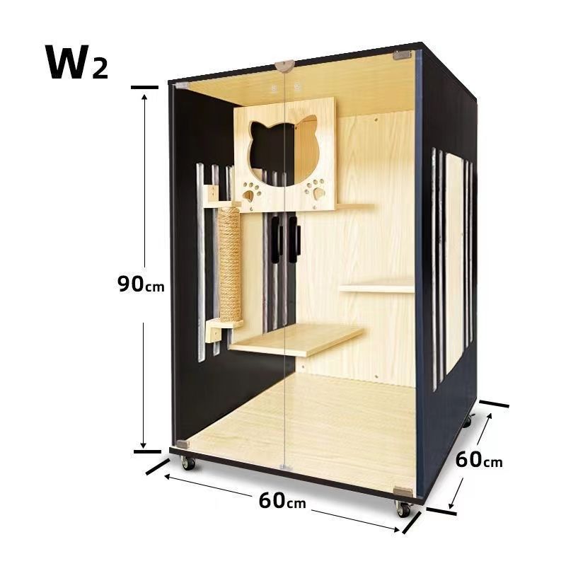 大好評☆ペット 猫の別荘 全実木 アパート 別墅 通気 無臭 耐磨耗 ペット用品 猫 子犬 子猫 ベビーペット おしゃれ 室内 安全無害　多くの選択可能