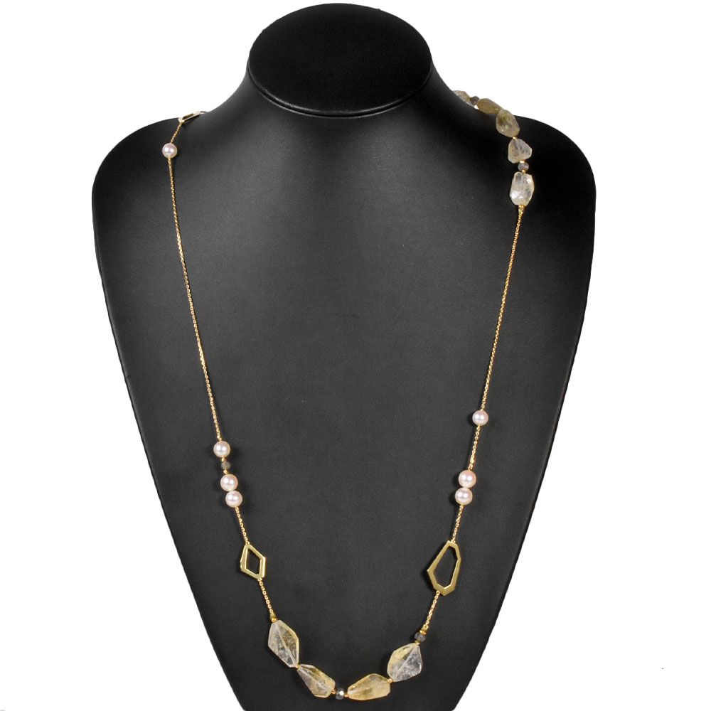 タサキ TASAKI ネックレス 80cm K18YG 36.1g パール 7.0-8.0mm