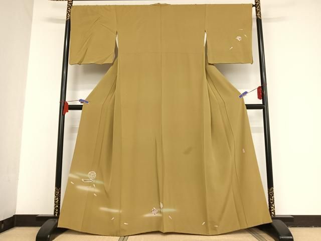 平和屋着物○十日町友禅作家 岡村蒼風 訪問着 糸車 暈し染め 正絹 逸品